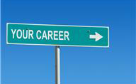 road sign with the words "Your Career"