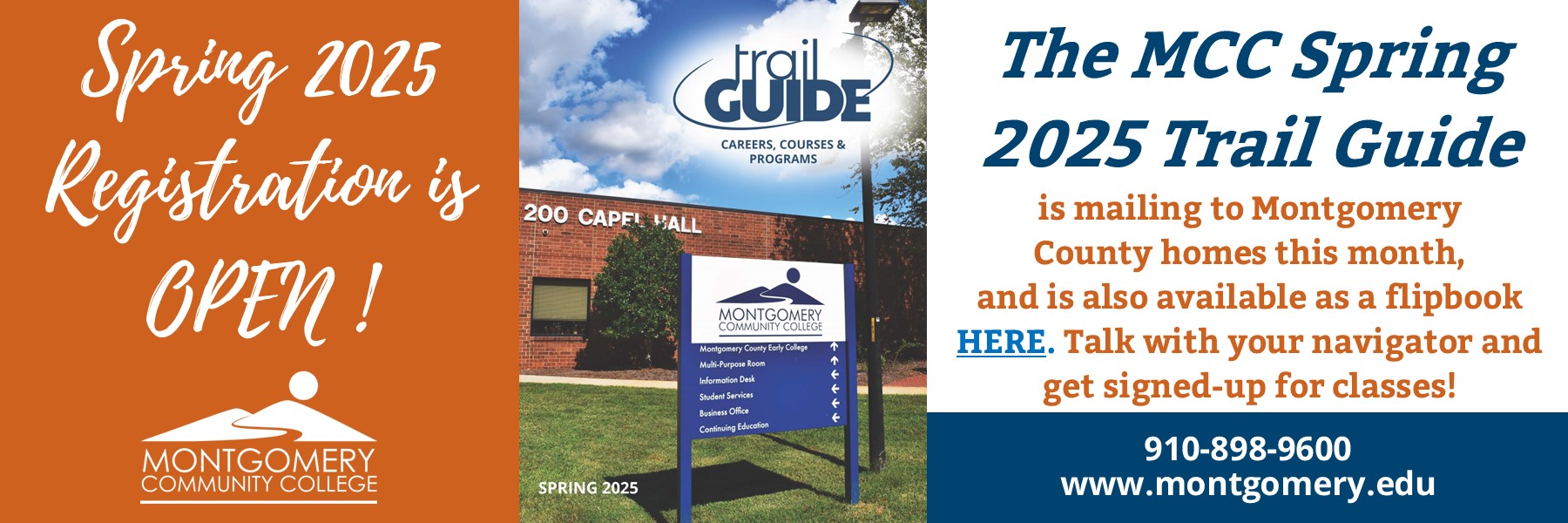 Fall 2024 Registration is Open! The MCC Fall 2024 Trail Guide is